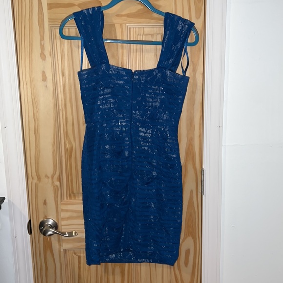 Blue BCBG MAXAZRIA dress. Worn twice. - Picture 2 of 4